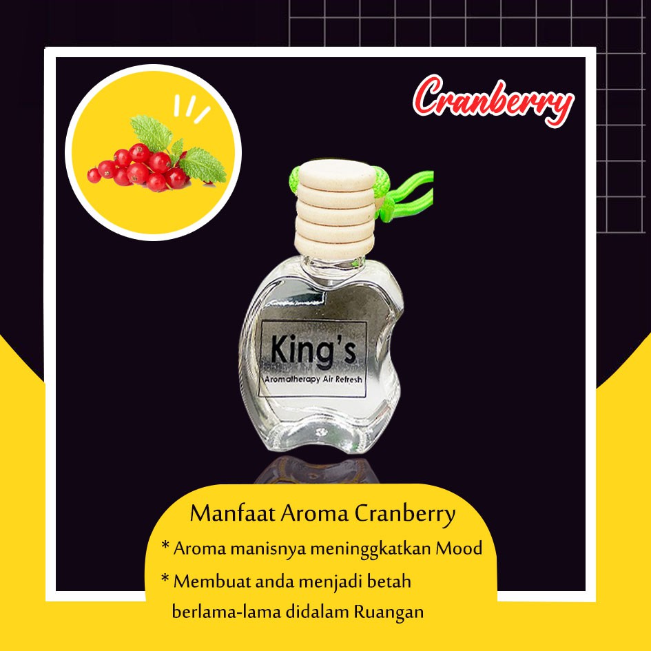 Parfum Mobil &amp; Ruangan Aroma Therapy Exclusive Essential oil Aroma Buah Fresh Botol Apel Non Alkohol