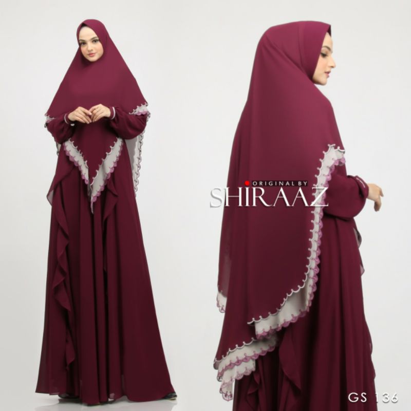 SHIRAAZ GS-136 set gamis syari by SHIRAAZ