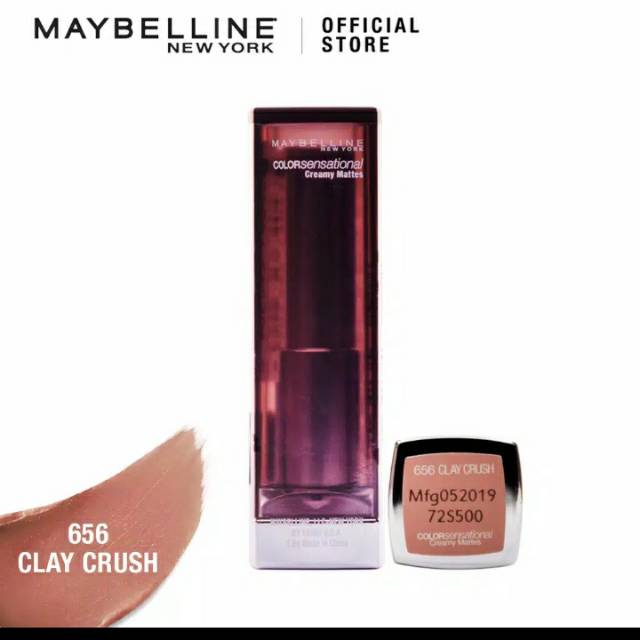 Maybelline Color Sensational Creamy Mattes Lipstick - 656 Clay Crush MINI