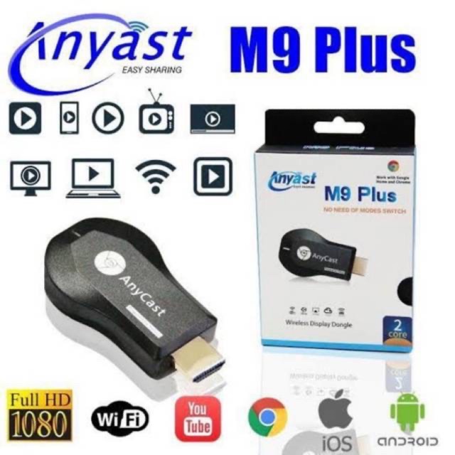 # HJ # Dongle Biru  M9 Plus wireless anycast M9 Plus