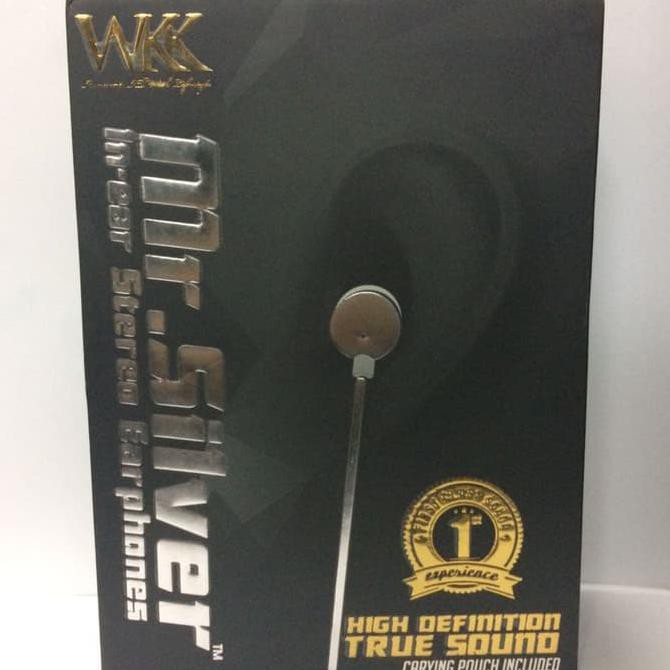 EARPHONE MERK WKK 3 WARNA - EMAS
