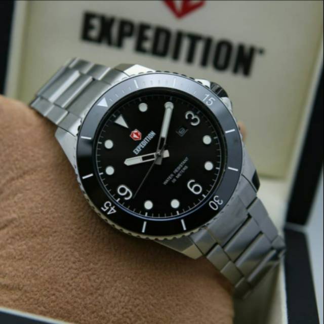EXPEDITION E6792 6792 SILVER BLACK PRIA.ORIGINAL GARANSI RESMI 1 TAHUN