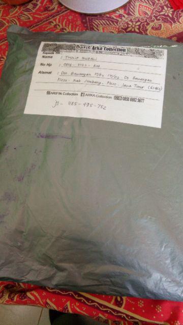 Kemeja Batik Pria Modern Motif Kembang Sogan Clasik