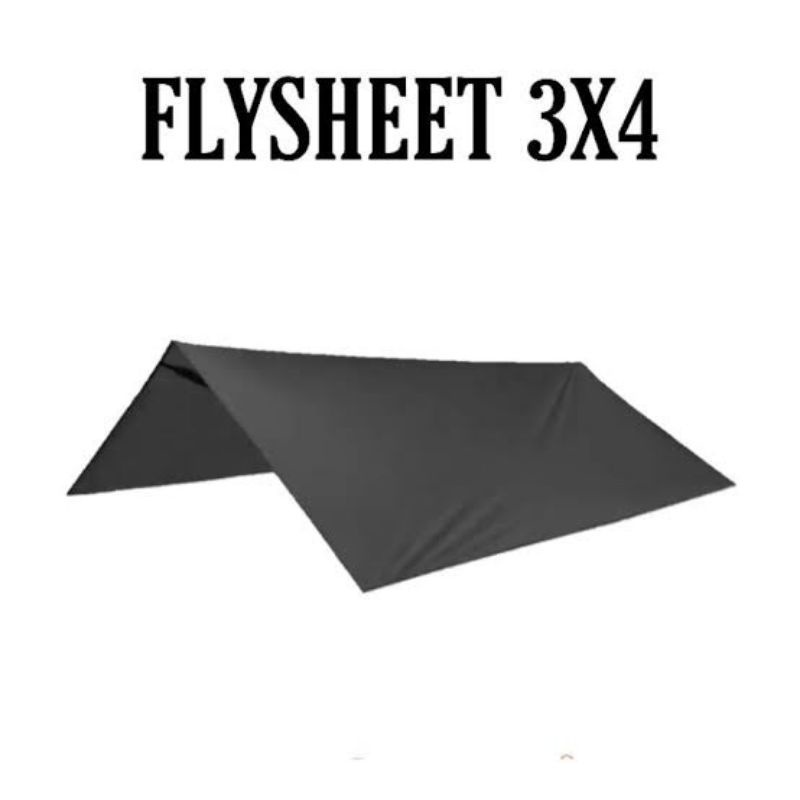 Flysheet 3X4 / Bivak Trap Tent Hitam