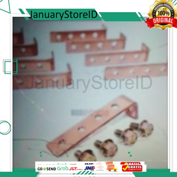 HEADER BUSBAR KEPALA GROUNDING AKI MOBIL TEMBAGA MURNI 3MM