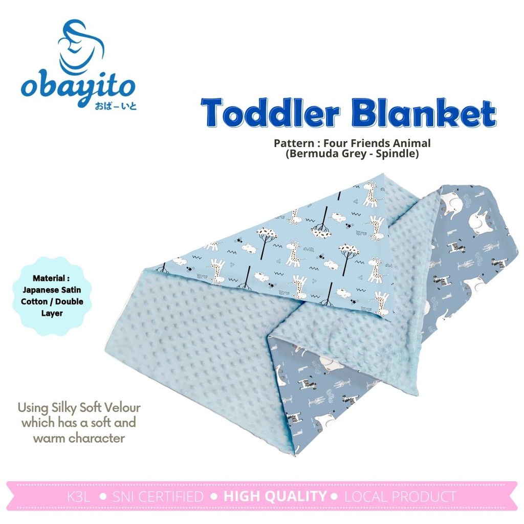 Obayito Toddler Blanket Selimut Balita OB-035-2