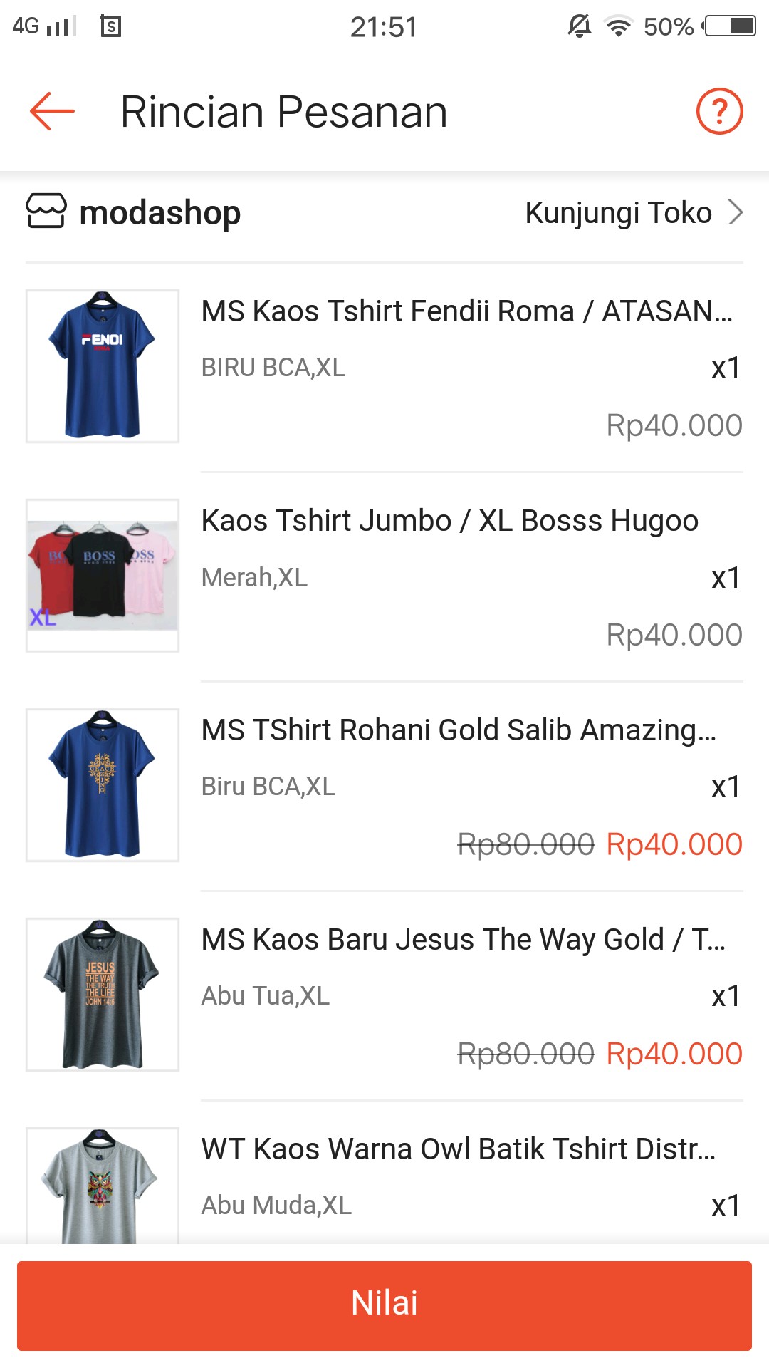 Wt Kaos Warna Owl Batik Tshirt Distro M L Xl