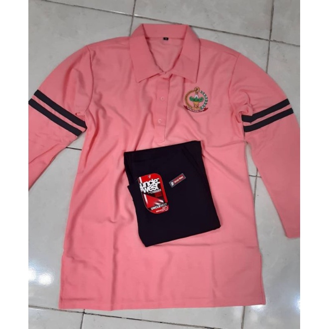 Tunik Persit warna pink salem