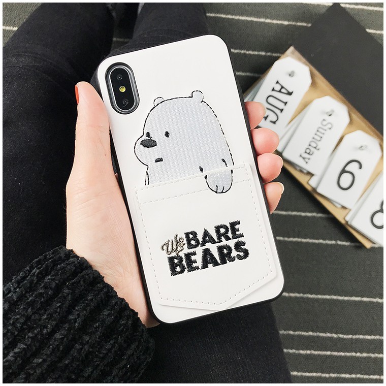 Casing IPhone 11 Pro Max HP 6 6s 6Plus 6sPlus 7 7Plus 8 8plus X XR XS XSMAX Motif We Bare Bears