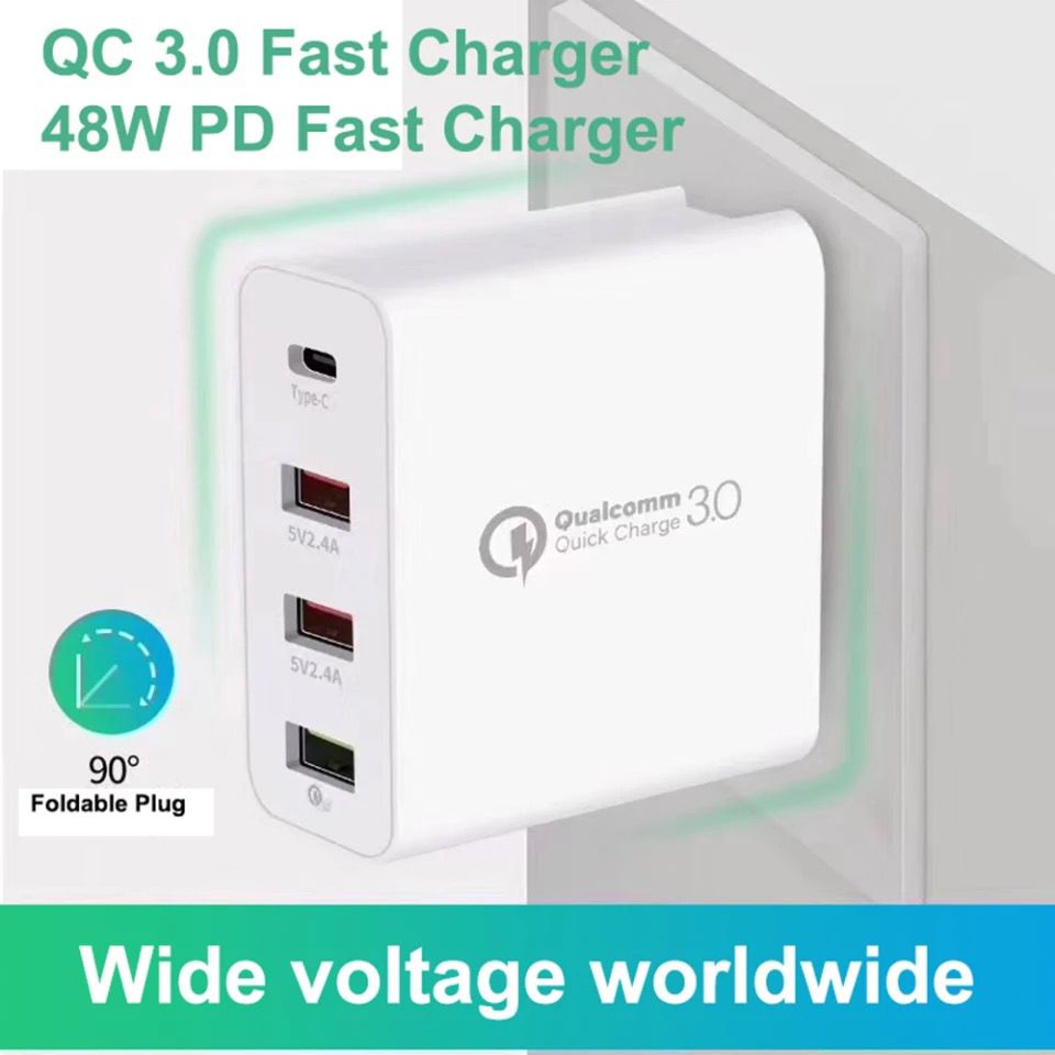 [RO ACC] NVN-PTC07 NANVAN BATOK CHARGER FAST CHARGING 3USB + 1 USB C PD CHARGE