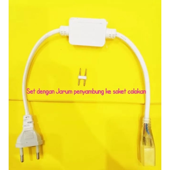 PROMO COLOKAN LAMPU LED SELANG 220v SMD 5050 / KABEL COLOKAN / ADAPTOR LAMPU