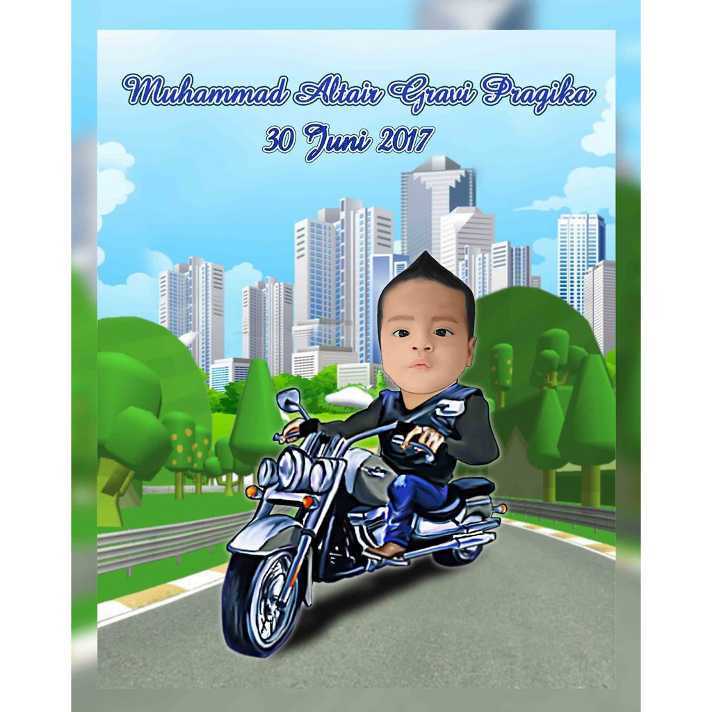 Karikatur Moge Karikatur Naik Motor Karikatur Ulang Tahun Siluet