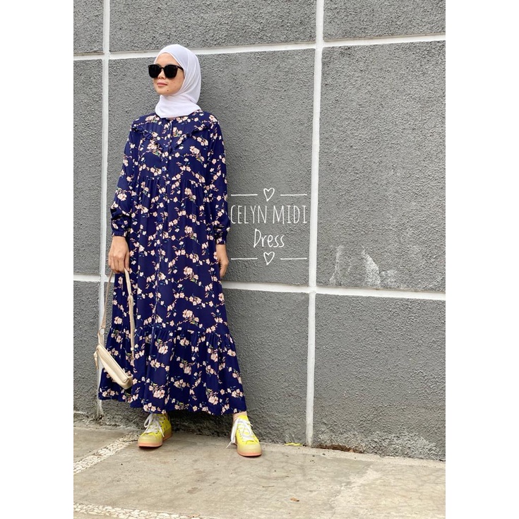 TUNIK MIDI MOTIF/ CELYN MIDI/ MIDI DRESS MOTIF/ DRESS BUSUI/ TUNIK MOTIF/TUNIK ALL SIZE/ HOME DRESS