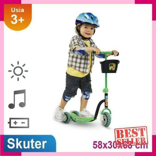 Skuter Anak PMB S01 Otopet dengan music dan lampu Shopee 