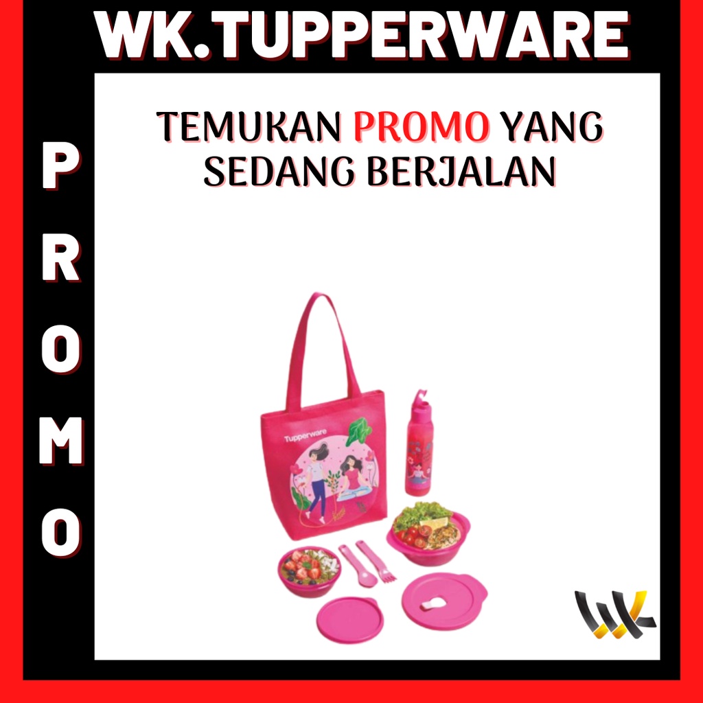 Jual Tempat Bekal Set Tupperware Tempat Bekal Set Tas Tempat Bekal Set Botol Minum Tempat Bekal