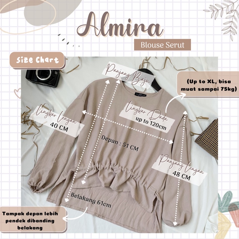 ONE SET Almira Blouse dan Korean Skirt