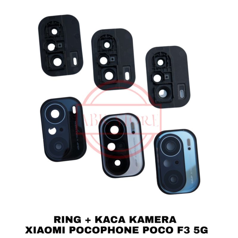 RING + KACA KAMERA BELAKANG / LENSA CAMERA XIAOMI POCOPHONE POCO F3 5G