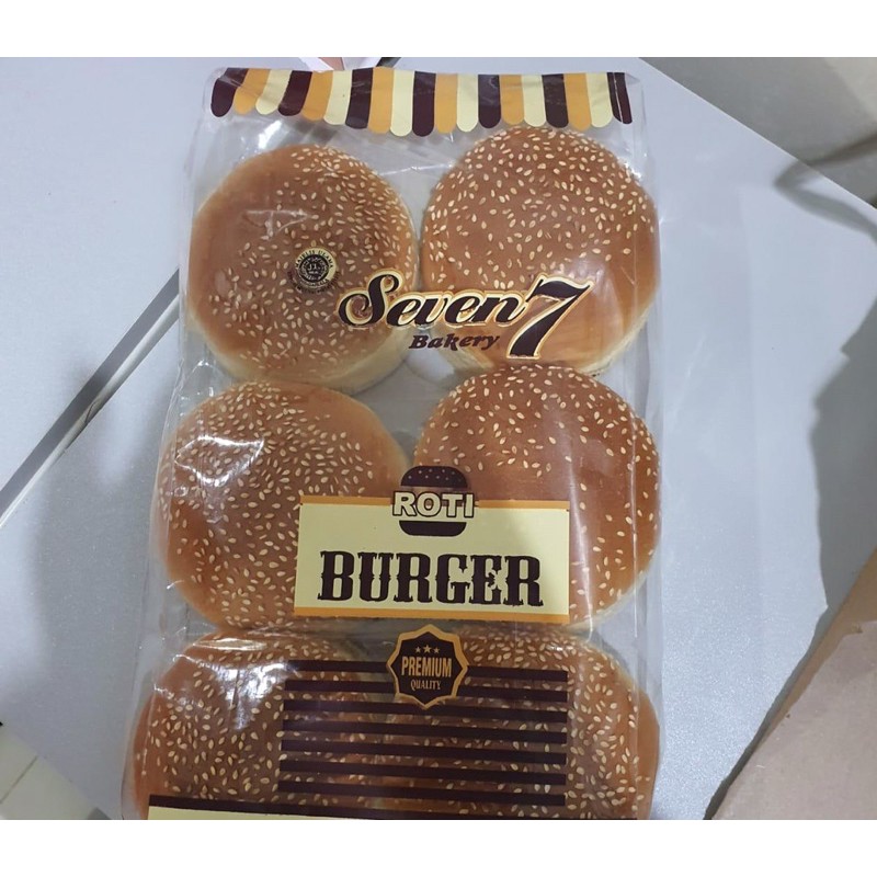 

Roti Burger/Buns Burger merek Seven