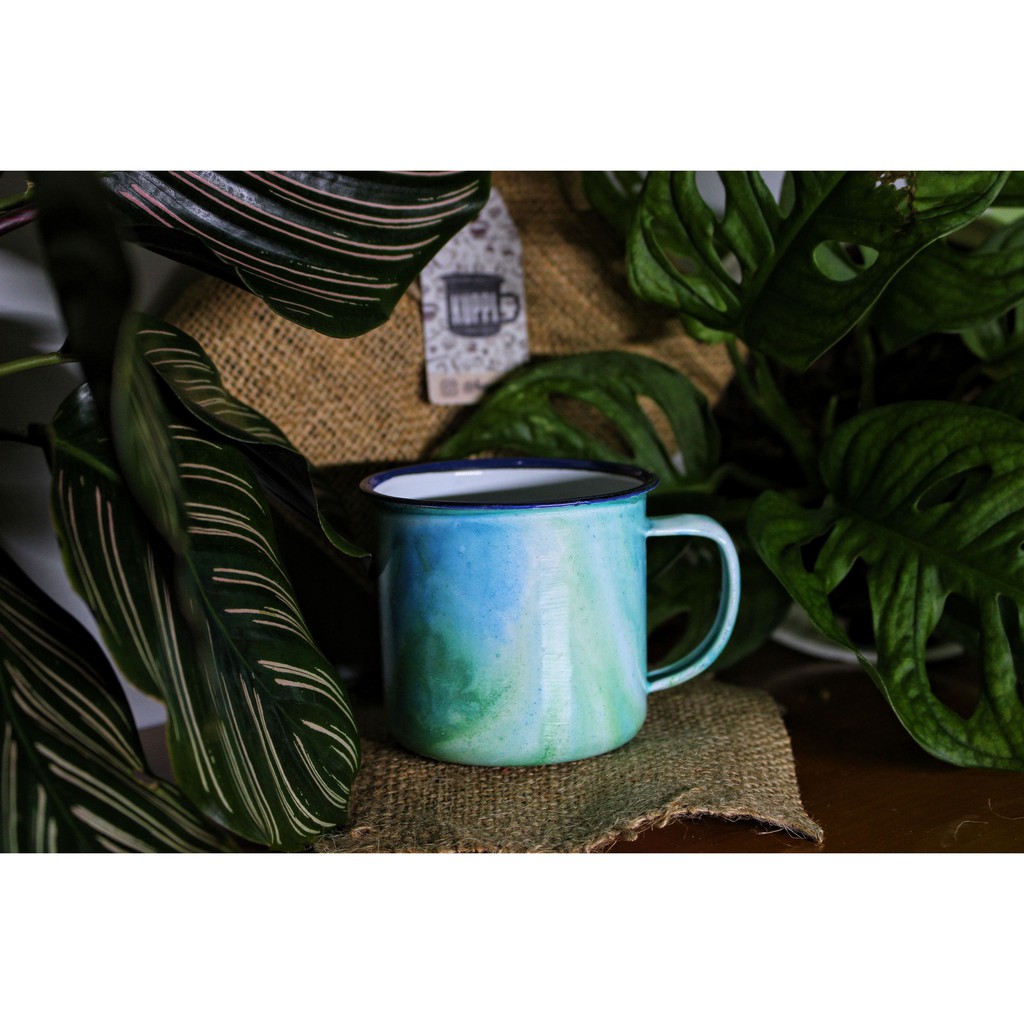 Cangkir Kopi/ Teh Enamel - FORGET ME NOT Series
