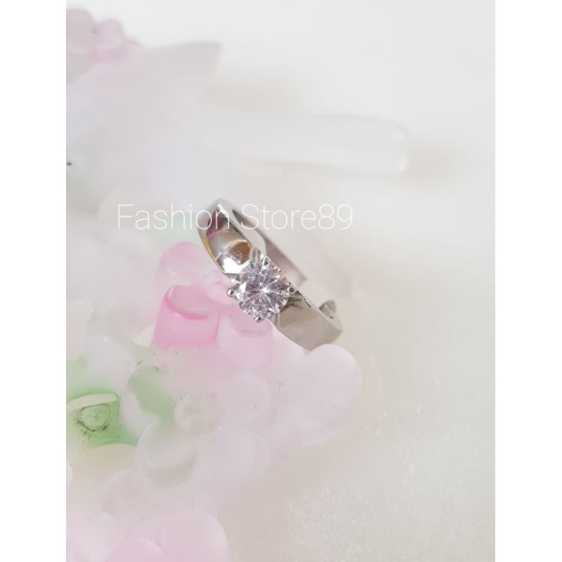 cincin emas putih Titanium cincin nikah tunangan couple halal impor terjamin antikarat antiluntur