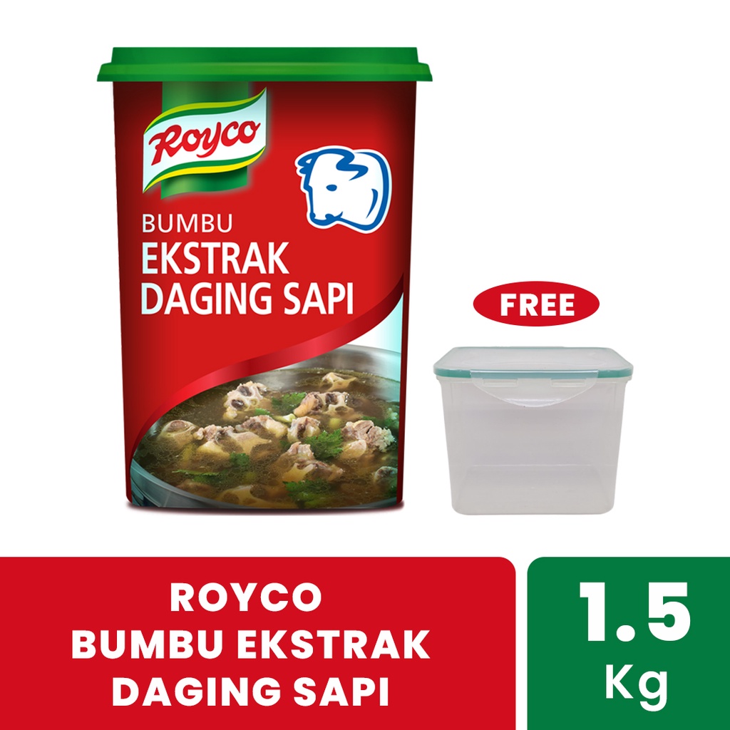 Royco Bumbu Ekstrak Daging Sapi 1.5kg Free Cannister Knorr