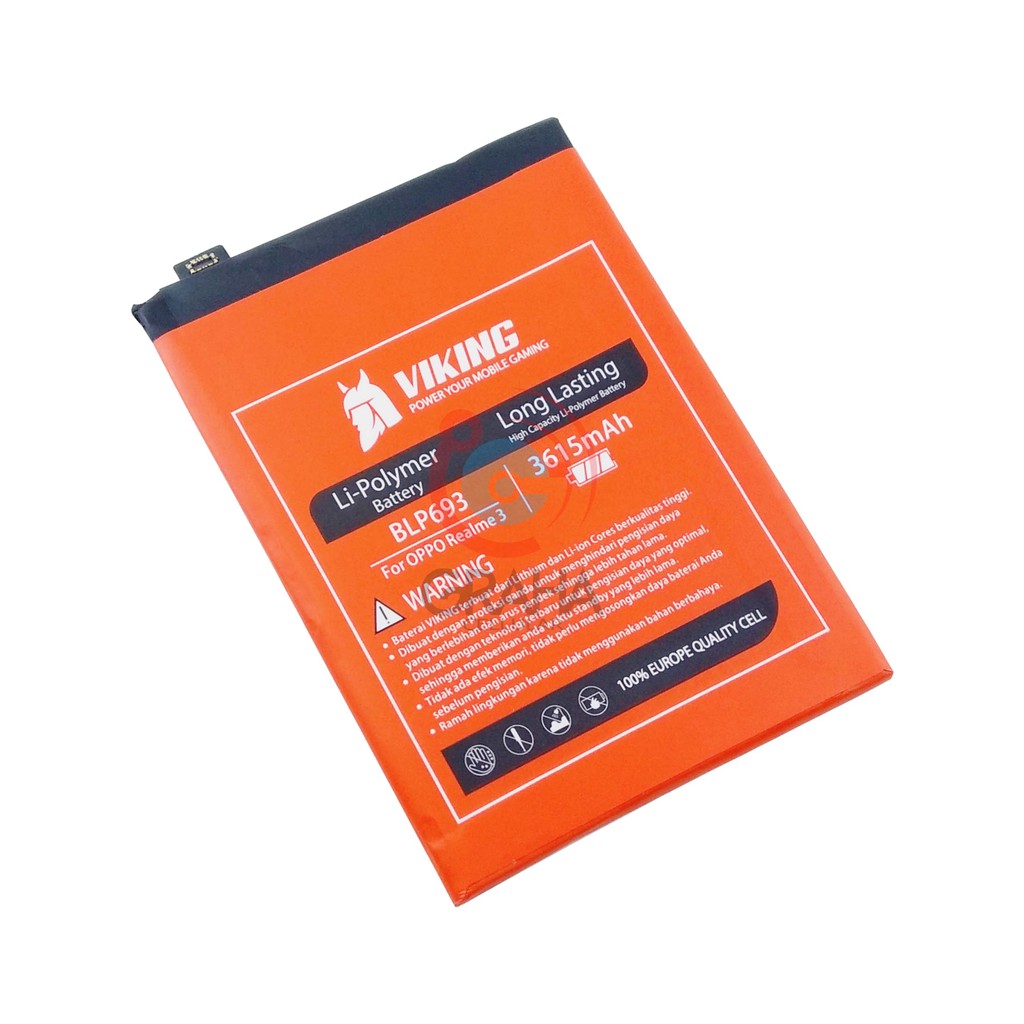 BATERAI / BATTERY / BATRE REALME 3 / BLP-693 VIKING DOUBLE POWER