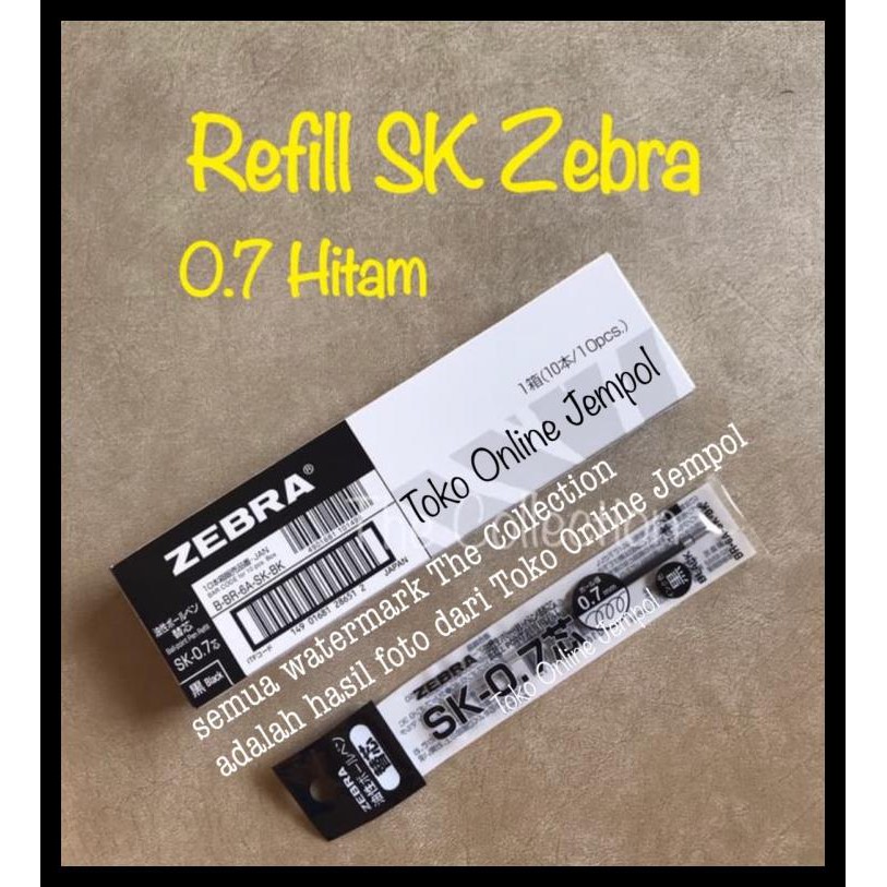 

Atk0595Zb Hitam 0.7 Mm Refill Zebra Sk-0.7 Isi Ulang Black Pen Pulpen