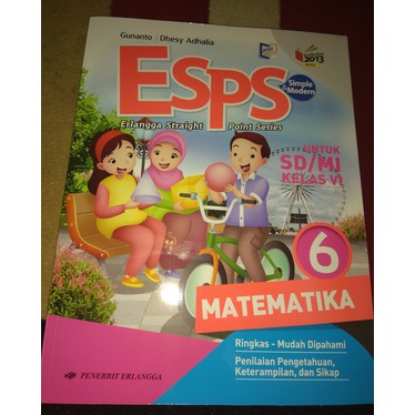 Jual Esps Matematika Kelas 6 Sd Penerbit Erlangga Kurikulum 2013 Revisi 2018 Indonesia Shopee Indonesia