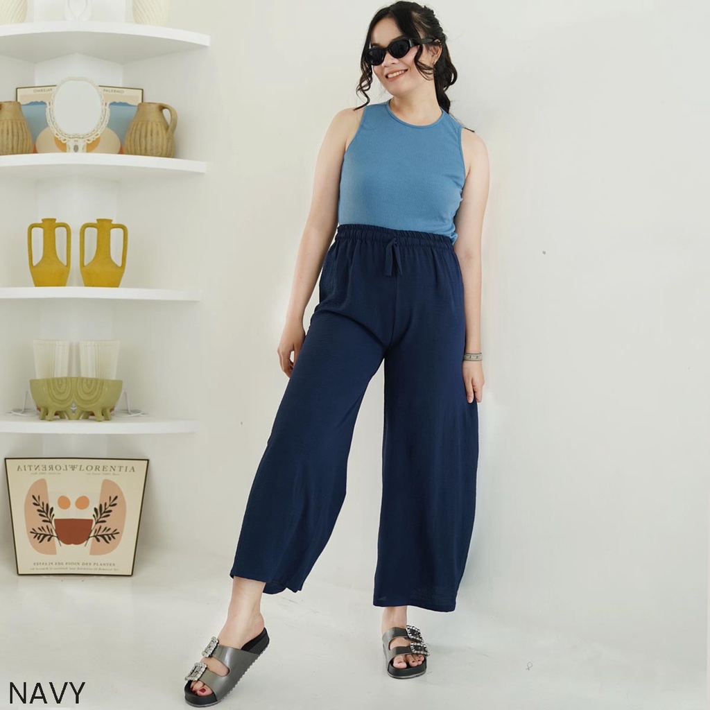 Celana Panjang Tali Serut Airflow Bawahan Wanita