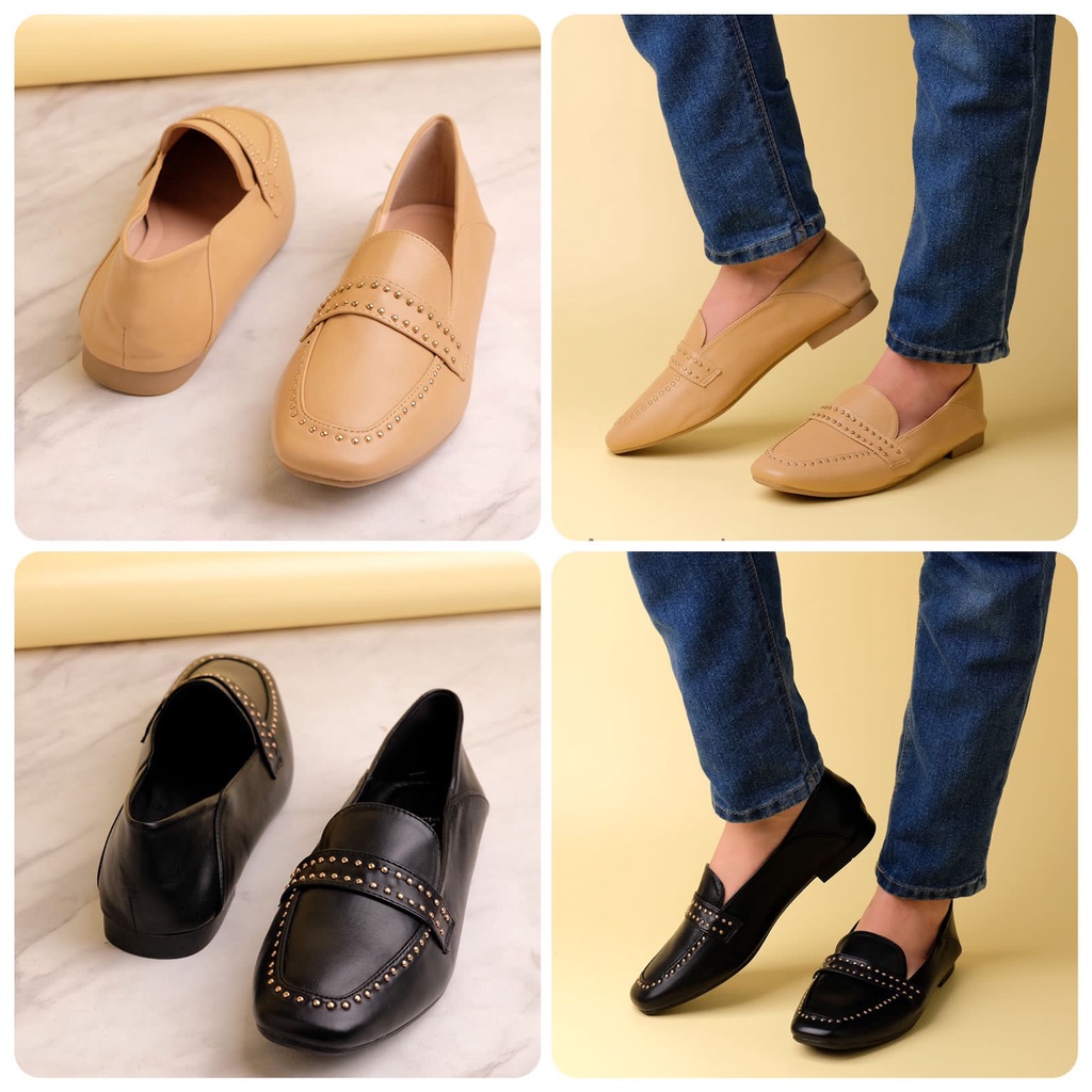 ANELA LYNE SEPATU LOAFERS LEATHER BASIANA APL-02 ORIGINAL