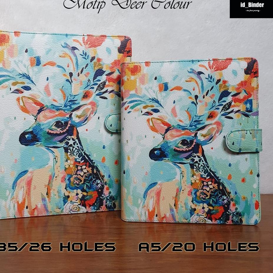 

P6кQ BINDER PRINTING MOTIP DEER COLOUR A5 DAN B5 ◘Readystock