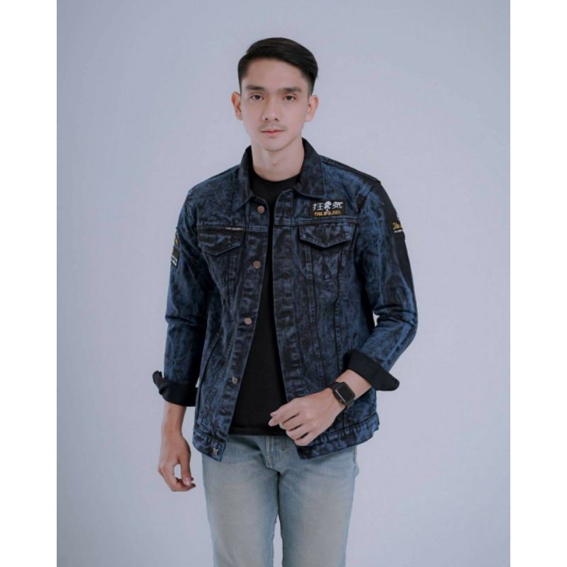 jaket jeans sandwash bojiel