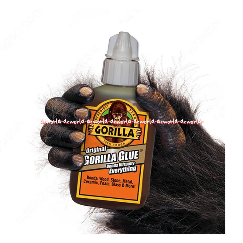 Gorilla Original Glue Bond Virtually Everything 59ml Lem Cair Kuat Kokoh untuk Kayu Batu Metal Keramik Gorila Glu