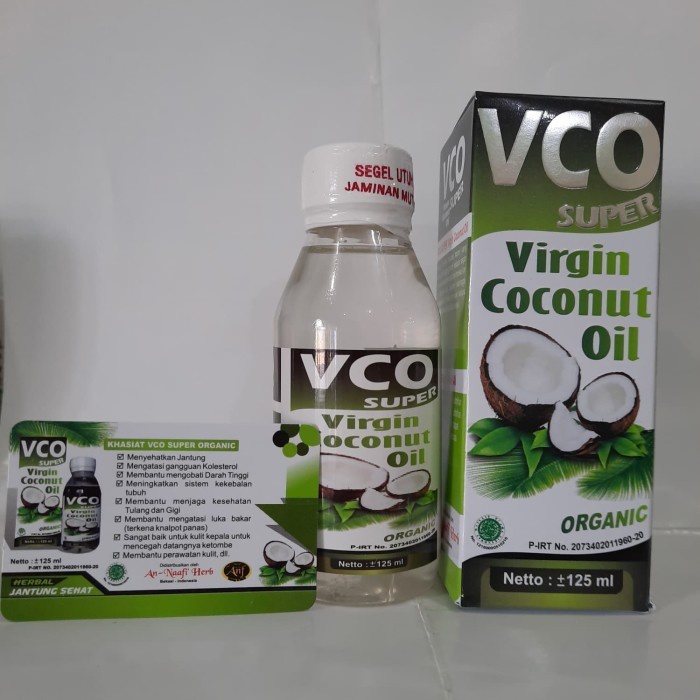 

ASLI VCO SUPER ORGANIC VIRGIN COCONUT OIL 125 ML AN NAAFI HERB