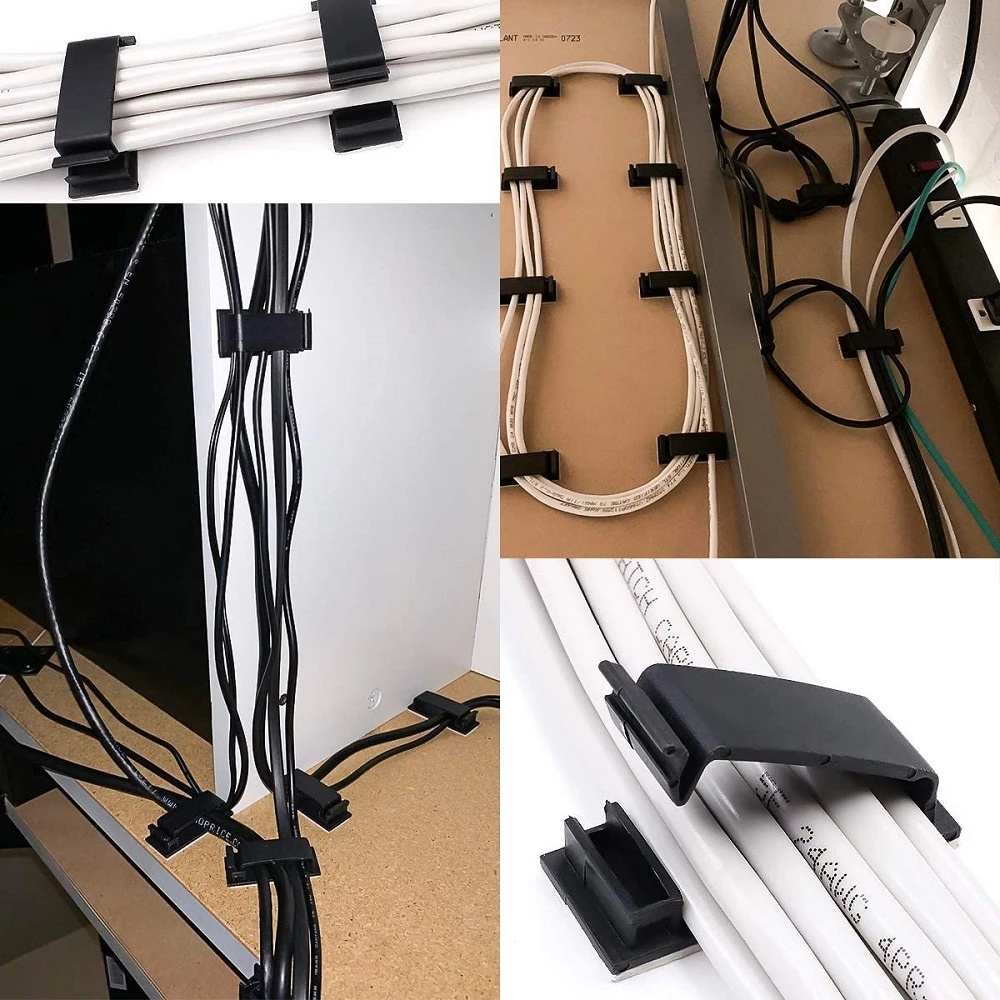 Hot Sale/USB Cable Organizer Wire Tie Fixer Clips/Self-adhesive Desk Cable Management Holder/Untuk Mouse Keyboard Earphone Phone Charging Data Line Winder