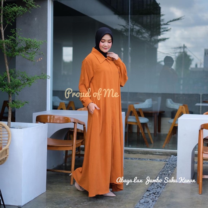 [GAJIAN SALE] ALL SERIES LD 120 / DAILY SET / ONE SET JUMBO / PIYAMA WANITA JUMBO-Abaya Brick