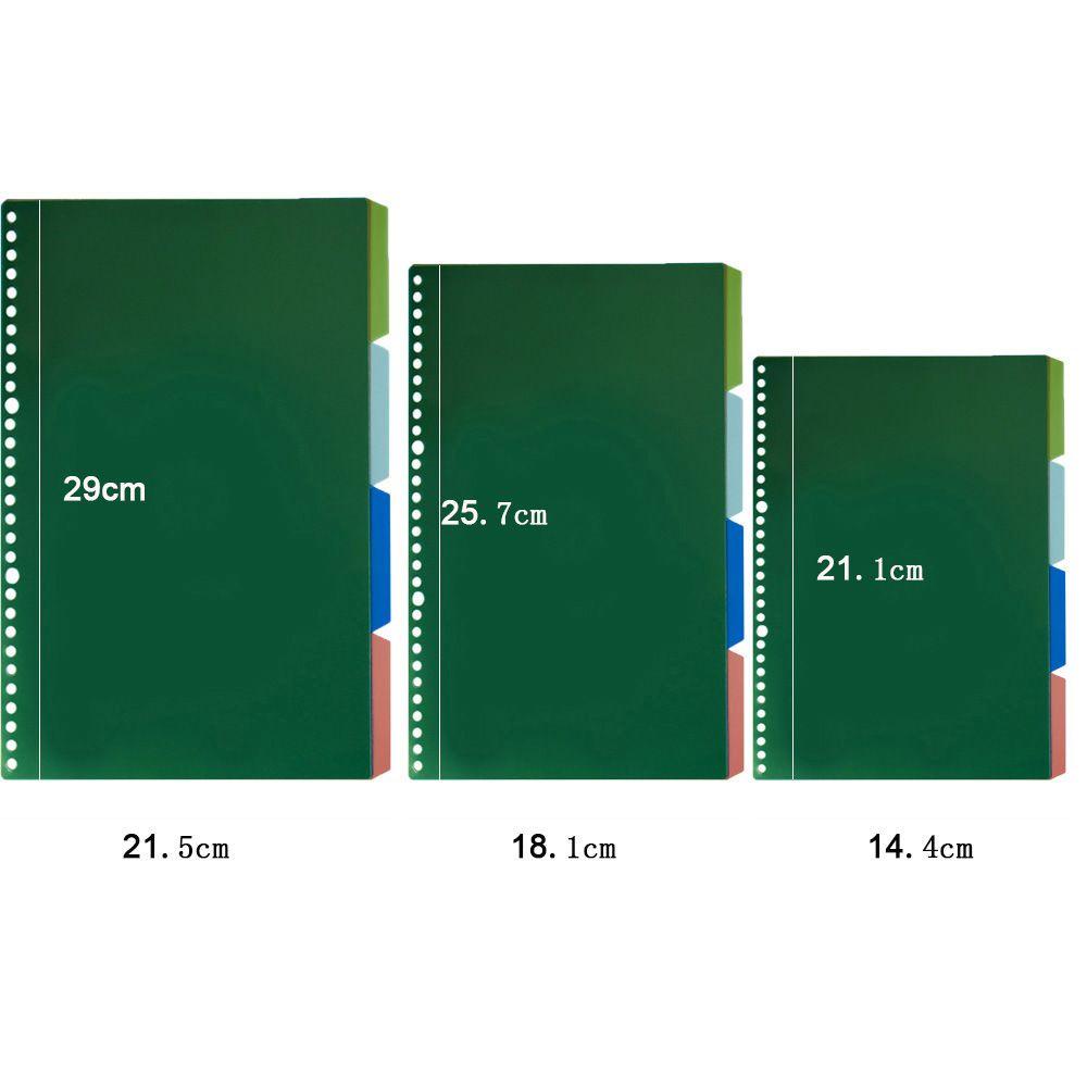 Penyekat Indeks Binder Plastik Nanas Produk Kantor Untuk Folder Notebook Sheet Protector Tab Indeks Multicolor