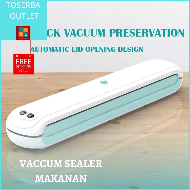 Mesin Sealer Plastik Vacum Sealer Makanan  Vakum Sealer Freshpack Makanan Basah Kering Otomatis Mini