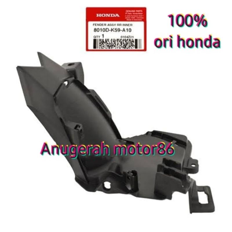8010D-K59-A10 spakbor kolong fender assy rr inner vario 125 150 led 2015-2020 ori Honda AHM