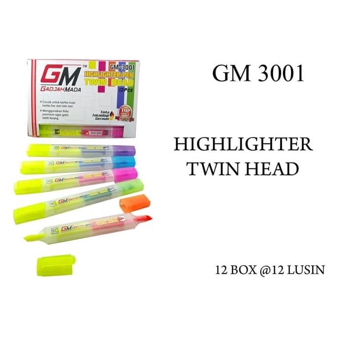 

Paket 90pcsxrp1800=rp162000 stabilo 2 sisi gm3001