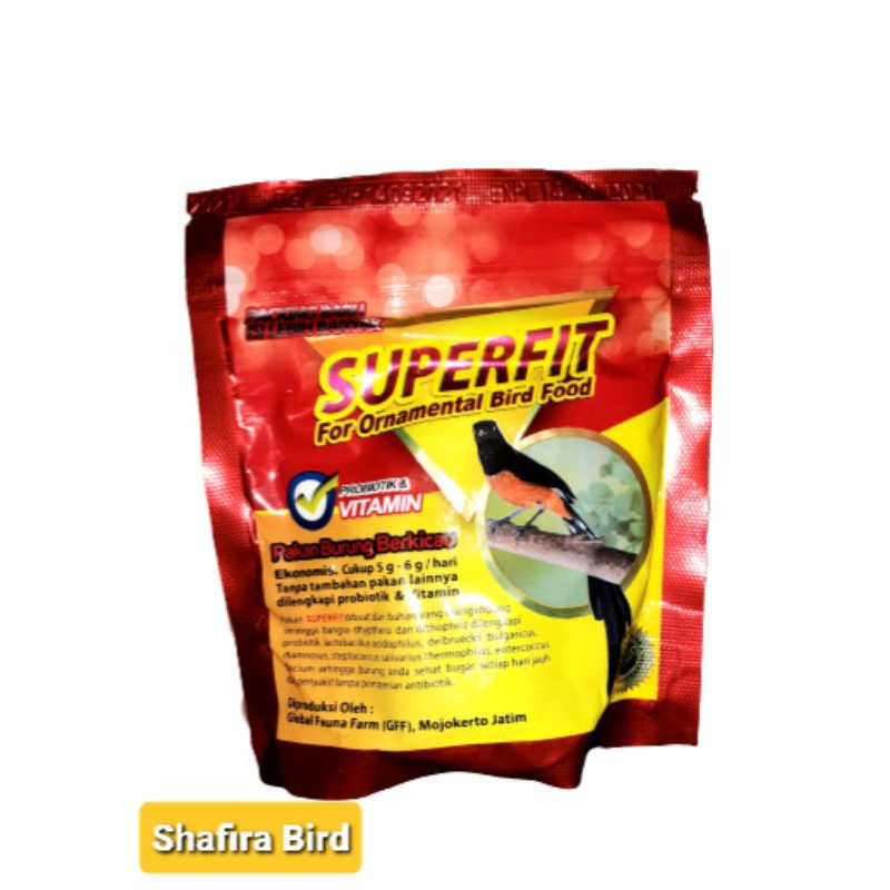 Superfit red high protein voer pur pakan burung murai kacer