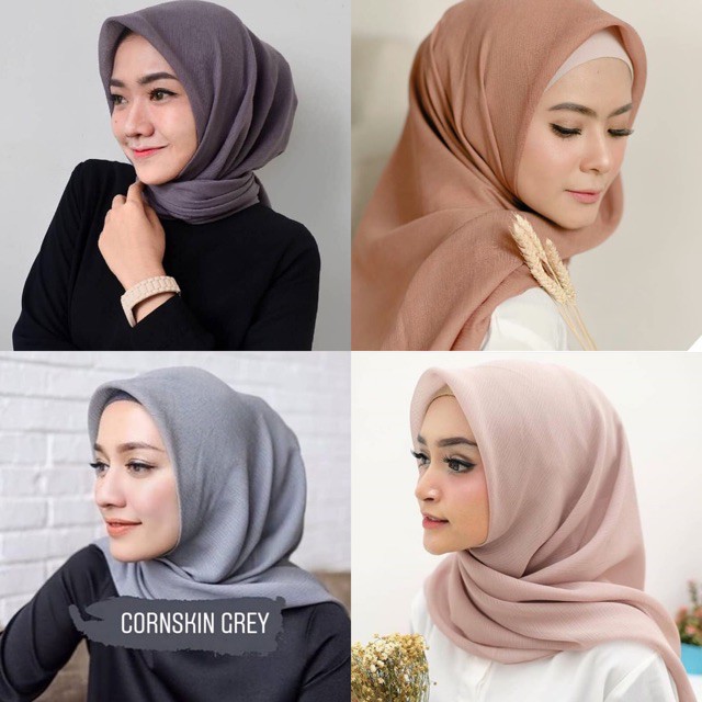 HIJAB CORNSKIN | JILBAB SEGI EMPAT CORNSKIN BY RIFANY  