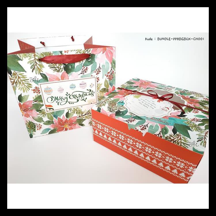 

(BAYAR DITEMPAT) PAKET (PBCH24-001+DUS22CH) PAPERBAG DAN DUS 22 NATAL (10SET) KODE 234