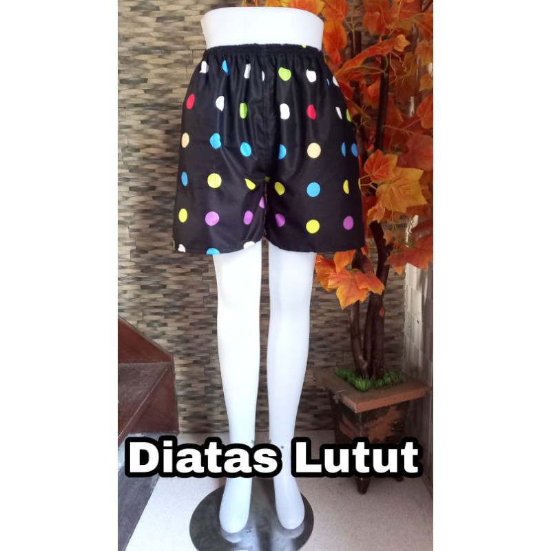 Hotpants / Boxer / Celana Pendek Wanita Pria Dewasa Murah / Kolor Tidur Santai Katun Motif Karakter