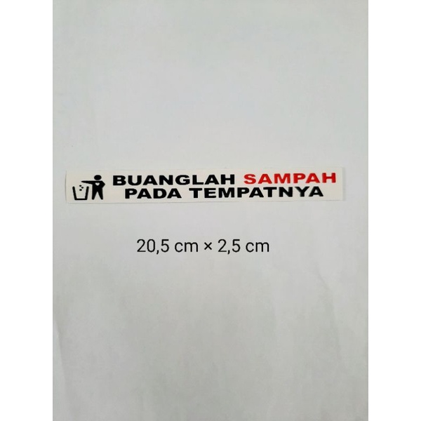 

STIKER BUANGLAH SAMPAH PADA TEMPAT NYA ukuran kecil