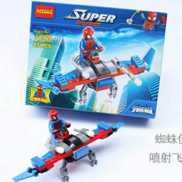 Lego super heroes decool 7003 spiderman