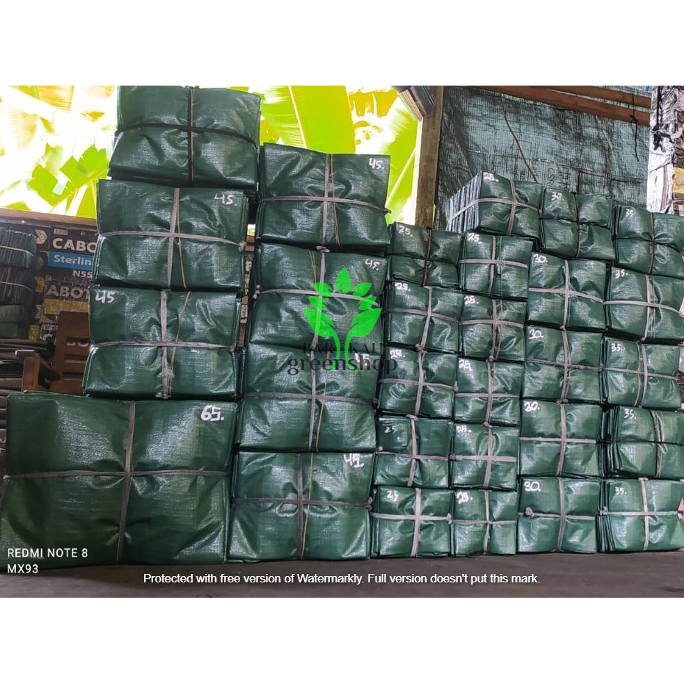 PLANTER BAG TEBAL 20 liter hijau - pot - media tanam -murah meriah