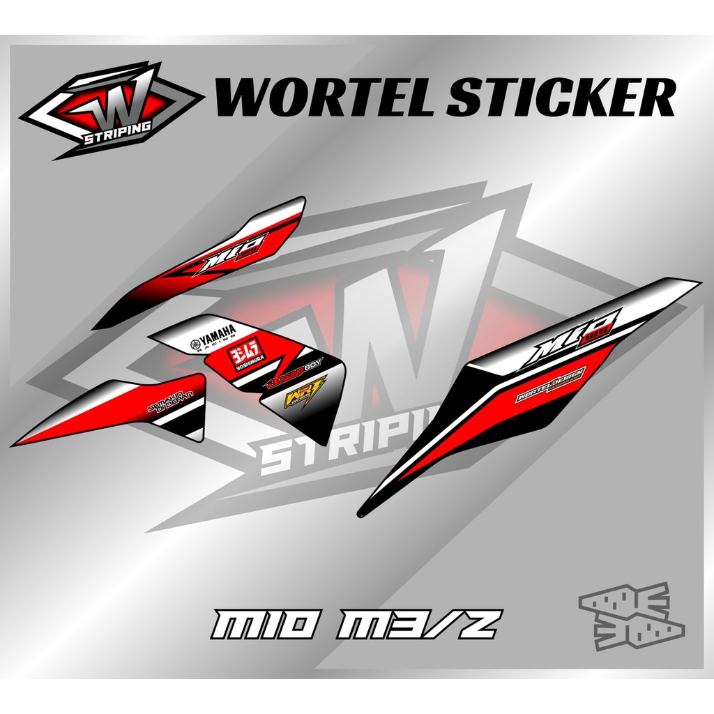 Striping Mio M3-Stiker Lis Decal Hologram Motor Mio M3/Mio Z Racing v4