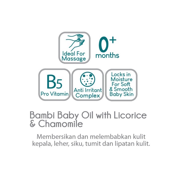 Bambi Baby Oil with Chamomile 100ml