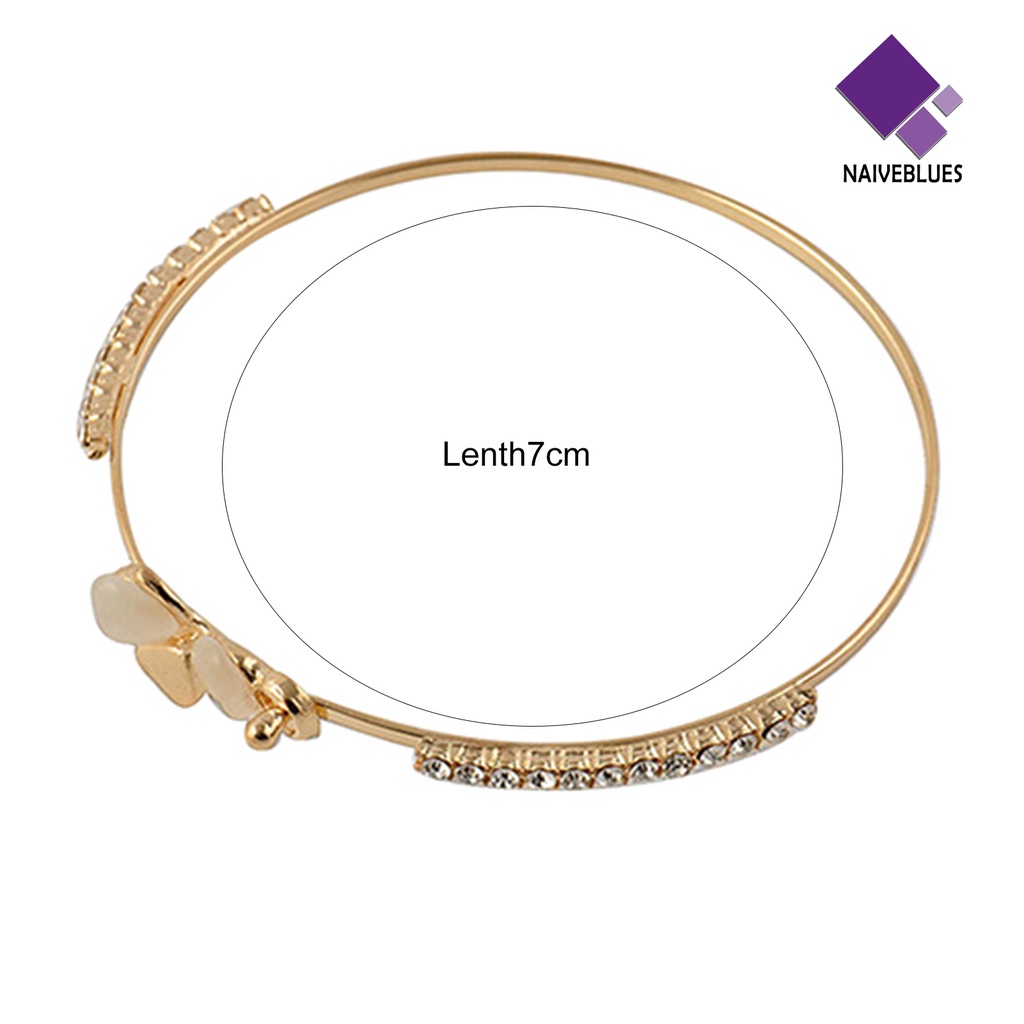 Gelang Rantai Desain Hati Bahan Alloy Untuk Wanita